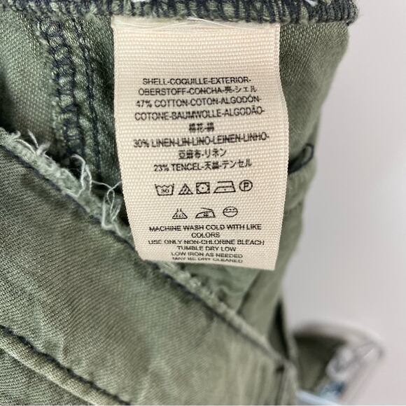 Free People We The Free Womens Avery Raw Hem Denim Green Shorts Sz 2 - Picture 4 of 6